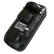 THAISMAI KP141 - เป้าเตะ มวยไทย แบบตรง เป้าล่อมวย หนังแท้ สีดำ 1 ข้าง Kick pad Thai Pad Straight Le