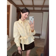 Ora Linen - |LY LINEN| - Linen waist shirt Linen top Linen shirt