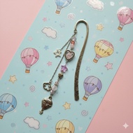 Bookmark metal aesthetic/bookmark charm/bookmark aesthetic cute bookmark/ fantasy bookmark air ballo