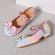 kasut tumit tinggi budak kasut budak perempuan tumit tinggi Girls Princess Shoes Fashion Little Girl