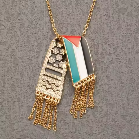 HNSP Palestine Scarf Necklace Pendant For Women Jewelry palestinian Accessories