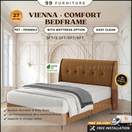 [𝗙𝗥𝗘𝗘 𝗜𝗡𝗦𝗧𝗔𝗟𝗟] 99Furniture Vienna Divan Bed/Storage bed Frame with Mattress Package | Queen Size | M