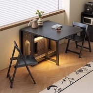 💎餐桌dining table  折疊  實木   嚴板   復古  隱藏式  小戶型  多功能#餐桌#折疊