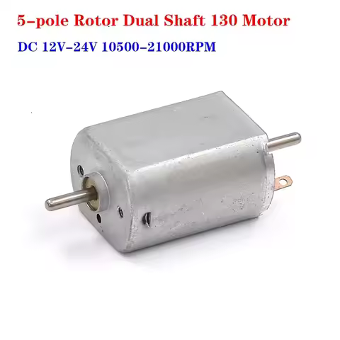 Mini 20mm 5-Pole Rotor FK-130SH Motor DC 12V 18V 24V 21000RPM High Speed Strong Magnetic Engine Dual