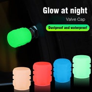 Glow in the Dark Valve Caps 1 PC Neon Color Tire Cap Bicycle Motorcycle Car Bike Tires Cover