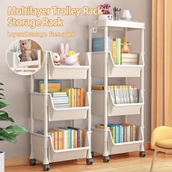 3 Tier Trolley Living Room Kitchen 2 Tier Trolley Storage Rack Shelf with Wheel 4 Tier Trolley 5 Tie