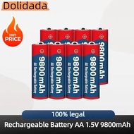 /Alkaline 1.5V AA Rechargeable battery AA 9800mah for Clock Toys Camera Led Light Toy MP3. 8