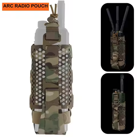 Tactical Walkie-Talkie Radio Pouch ARC Radio Pouch for MPU5 PRC163 152 148 Holder Bag Motorcycle Int