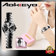 AOKEYO W101 Jam Tangan Wanita 2022 Terbaru Anti Air Original Berlian Analog Bisnis Kuarsa Jam Tangan