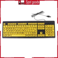 XI For Elderly Low Vision  Ergonomic Waterproof Keypad For Laptop Computer