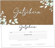 40 Magical Blank Vouchers to Fill Yourself for Nail Studio, Hairdresser, Cosmetics, Massage, Wellnes