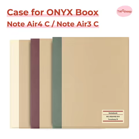 twosheep cover for ONYX Boox Note Air4c and Boox Note Air3c 10.3-inch E-reader case with intelligent