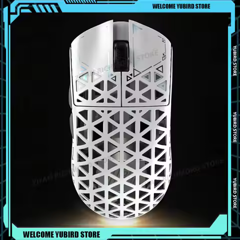 IPI Piao Float Hollow Out 3-Mode Wireless E-sport Gaming Mouse 8000Hz PAW3395 Carbon Fiber Customize