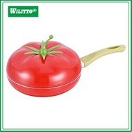 Tomato Cocotte Ceramic Furnace Skillet Tomato-shaped Nonstick Cooking Pot for Stewing and Frying Cut