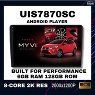 10 Inch UIS7870SC 2.7Ghz Android 13 6GB RAM 128GB ROM Android Player Perodua Myvi Gen3
