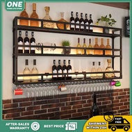 Wall-mounted wine rack bar wine display rack upside down wine glass rack wall shelf wine rack wine c