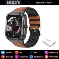 2023 New Mens Bluetooth Call Watch SOS ECG+Non invasive Blood Glucose Measurement HRV Function Multi Sports Health Smart Watch