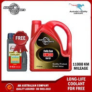 AUSTEC LUBRICANTS Fully Synthetic 5W30 SN/CF Motor Oil 4.0L (FREE LONG LIFE COOLAN) MINYAK HITAM FUL