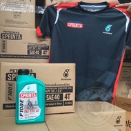 ยกลังขวดใหม่!! 12ขวด น้ำมันปิโตรนาส Sprinta F100E Petronas SAE40 Premium Engine Oil (ซื้อ2ลังแถมเสื้