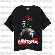 👕ย้อนยุคเสื้อยืด พิมพ์ลาย Manchester United Legend Eric Cantona สําหรับผู้ชาย และผู้หญิงS-5XLS-5XL