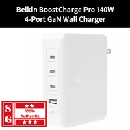 BoostCharge Pro 140W 4-Port GaN Wall Charger WCH014btWH AC Adapter Wall Charger Travel Adapter Belki