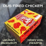 FRIED CHICKEN PACKAGING 100 SHEETS CHICKEN BOX/ KFC CHICKEN BOX/ FRIED CHICKEN CONTAINER/