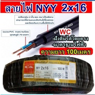 สายไฟฝั่งดิน ฝังดินโดยตรง NYY 2*16 ยาว 100 เมตร เบอร์ 16 นัดรับนสินค้าเท่านั้นน่ะครับ สินค้าหนักครับ
