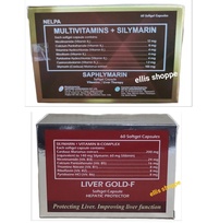 Liver Gold-F / Saphlymarin Multivitamins + Silymarin 60 Softgel Capsules