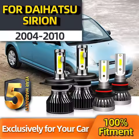 Crossfox 4x CSP Chip LED Headlight Bulbs Fog Lamps HB4 High&Low All In One H4 Combo Car Lights Kit F
