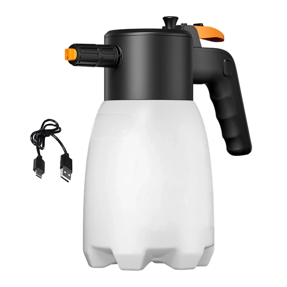 มือถือไฟฟ้าโฟม Sprayer 1.7L USB ชาร์จโฟม Sprayer Snow Foam Cannon ล้างรถ Sprayer สําหรับล้างรถทําควา