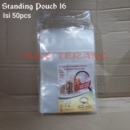Standing Pouch 16 x 24 cm Plastic clip packaging Plastic Zipper