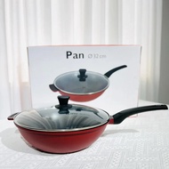 [ Nồi sâu dung tích lớn ] Chảo chống dính Fissler Đức Fissler Chảo chống dính kiểu Trung Quốc đỏ Shi