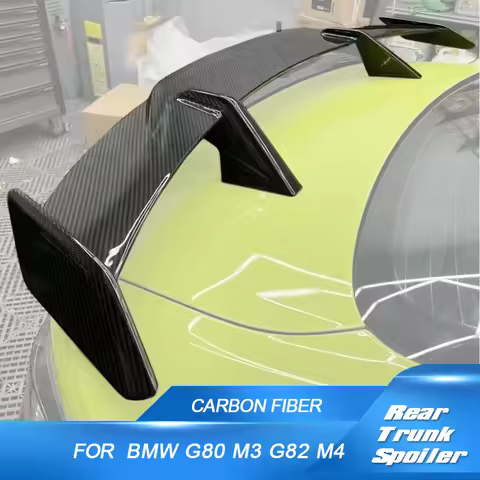 Rear Trunk Spoiler For BMW 3 Series G80 M3 4 Series G82 M4 2021 2022 2023 Carbon Fiber Car Trunk Boo