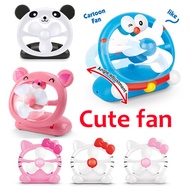 Summer GIFT Mini cartoon fan tiger fans Portable Soundless fan USB/Battery Cooling Desk Stand Fan multi colors