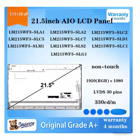 Original New A+ 21.5" LCD Screen Panel LM215WF3 SLA1 SLA2 SLC2 SLC5 SLC7 SLD1 SLM1 SLS2 SLC1 SLG1 19