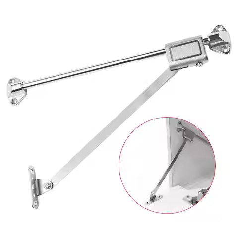 1 Pcs Cupboard Flap Down Door Stay Hardware Easily Install Cabinet Door Flap Hinge Wear Resistant Cu