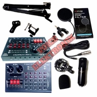 Soundcard Black Spider V9 Mic Bm800 Complete Package