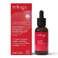 TRILOGY - Trilogy 玫瑰果油抗皺緊緻精華液 45ml 滋潤修補乾燥肌膚 (760762) 淡化疤痕 淡化妊娠紋 減淡皺紋 淡斑去皺 祛色斑 美肌嫩膚 平行進口貨品 新舊包裝隨機發貨