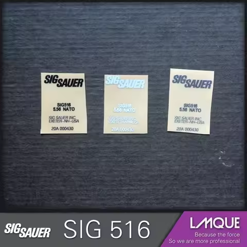 SIG 516 Metal Sticker DIY Decoration MK18 New Weill G36 Jinming M4 Gel Ball Water Gun HK416 LeHui AK