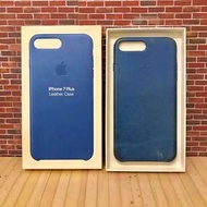 Apple 蘋果 原廠 iPhone 7 Plus 皮質 皮革 保護套 保護殼 手機殼 手機套 藍色