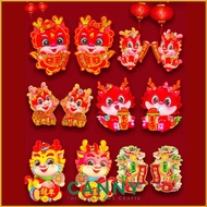 (1Pair) CNY2024 New Year Dragon Sticker / Stickers Dragon Year Dragon Zodiac Door Stickers 年农历新年龙生肖门