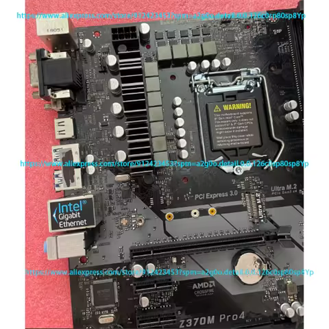 For Asrock Z370M Pro4 Motherboard 64GB LGA1151 DDR4 Micro‑ATX Z370 Mainboard 100% Tested Fast Ship