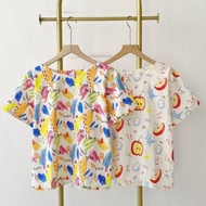 A1527 Patterned Top Wanita
