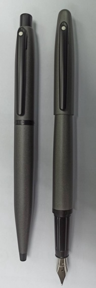SHEAFFER VFM系列啞光青銅灰鋼筆M尖+原子筆