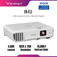 EPSON EB-E12 3,600 LUMENS / EB-E01 3,300 LUMENS / EB-E10 PROJECTOR  3LCD XGA (1024 x 768), CONTRAST 