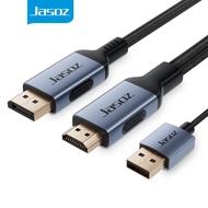 ⚡ส่งจาก กทม⚡Jasoz HDMI to DP Cable 4K สายเชื่อมต่อหน้าจอ DP สายเคเบิ้ล แปลง HDMI ถึง DP For Computer
