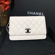 Chanel香奈兒trendy cc woc黑白色烏黑扣鏈條芯片