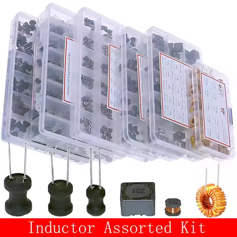 Toroid Core Choke Color Ring Inductor Assorted Kit 2.2uH 3.3uH 4.7uH 6.8uH 10uH 22uH 47uH 68uH 100uH