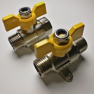 Lin Ai Valve All Copper Thickened Ball Valve with Base 4 Points Tap Water Brass Ball Valve Air Switc