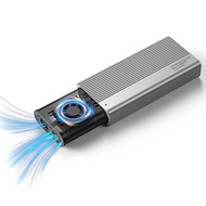KEBETEME USB4.0 40Gbps M.2 NVMe SSD Enclosure Built-in Turbo Cooling Fan PCIe 4.0 Solid State Drive